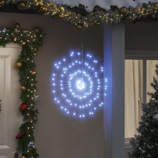 Christmas Starburst Lights 140 LEDs 2 pcs Cold White 17 cm