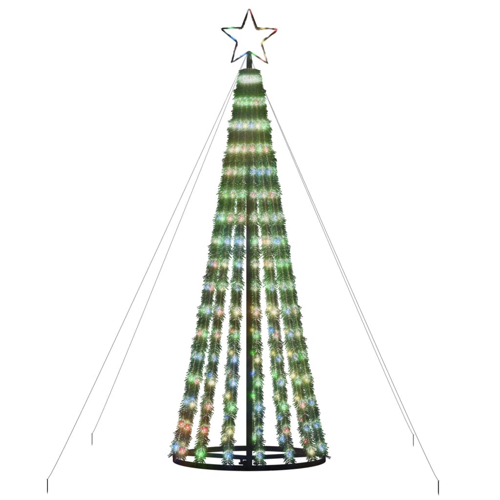Christmas Tree Light Cone 275 LEDs Colourful 180 cm