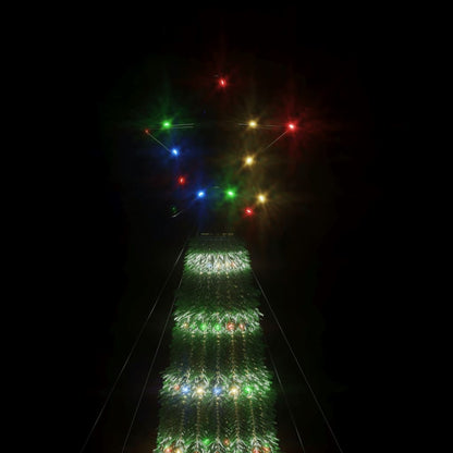 Christmas Tree Light Cone 275 LEDs Colourful 180 cm
