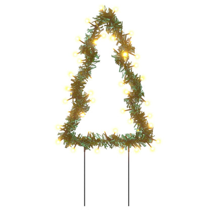 Christmas Light Decorations with Spikes 3 pcs Tree 50 LEDs 30 cm