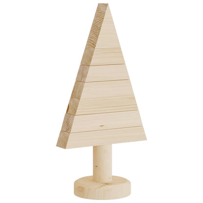 Wooden Christmas Trees for Decoration 2 pcs 30 cm Solid Wood Pine