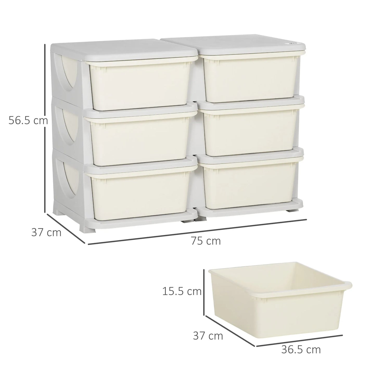 Homcom Kids Storage Unit