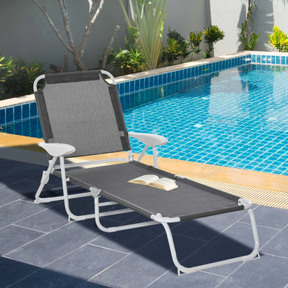 Outsunny Foldable Sun Lounger