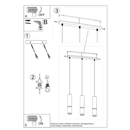 Pendant lamp steel Loopez modern Design GU10