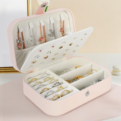 Vanity Jewellery Make-Up Box Organiser PU Leather for Women Ladies Girls