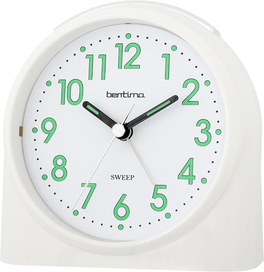 14702 ACCTIM SWEEPER ONE ALARM CLOCK WHITE