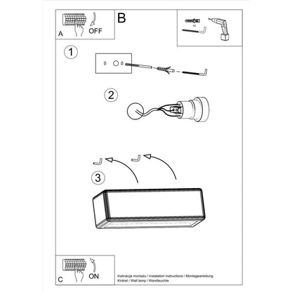 Wall lamp ceramics Subani modern Design E27