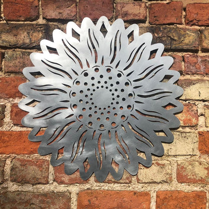 Garden sunflower / galvanised steel sunflower sign decoration