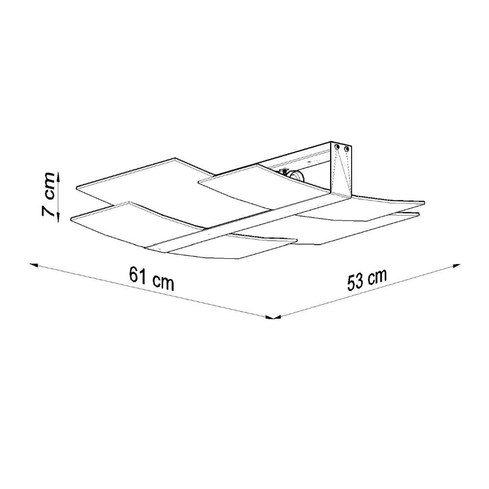 Ceiling lamp steel, glass Celia modern Design E27