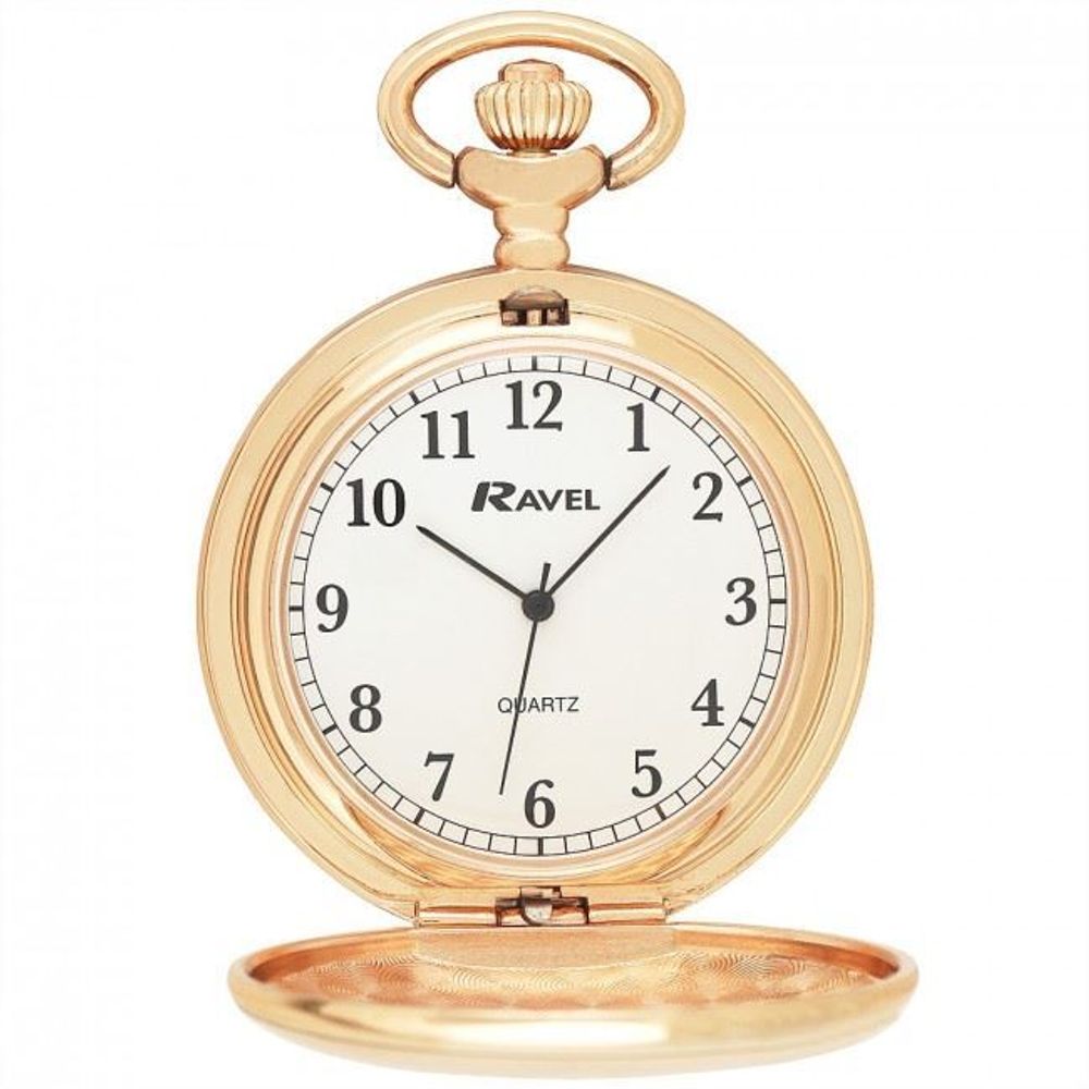 R1001.44 RAVEL Plain Pocket Watch Rose Gold