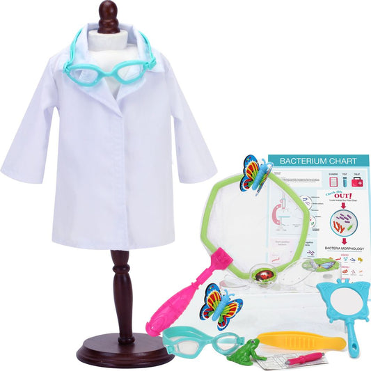 18" Baby Doll Biologist Outfit and Science Lab Playset Toy