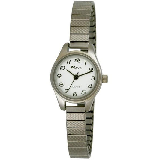 Ravel Women's Cocktail White Dial with Silver Expander Watch R0207.02.2