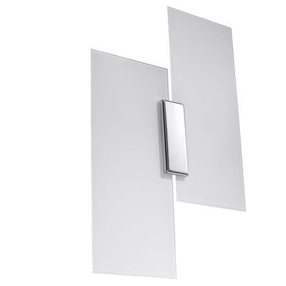 Wall lamp steel, glass Fabiano modern Design E27