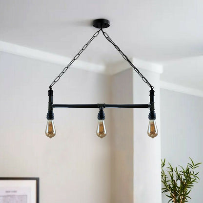 Industrial Steam Punk 3Way Over Table Light Indoor Ceiling Hanging Pendant Light