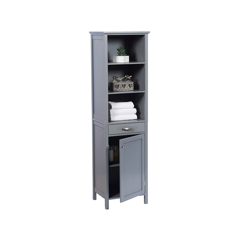 Tall Storage Cabinet - Grey