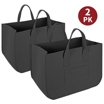 2pk Storage Baskets Organiser Black