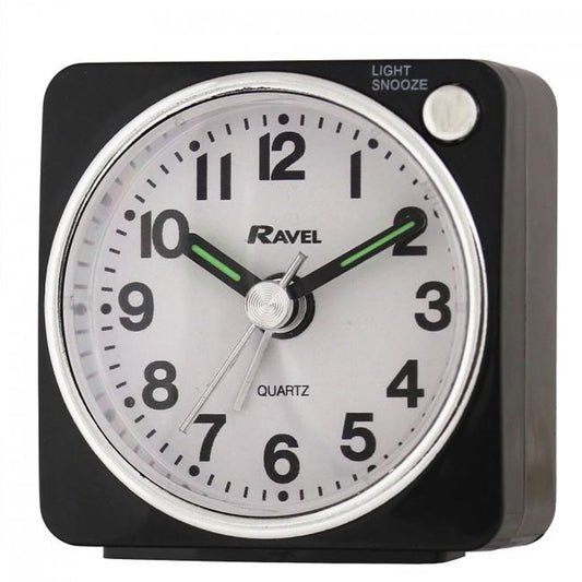 Ravel Mini Black Alarm Clock RC018.3