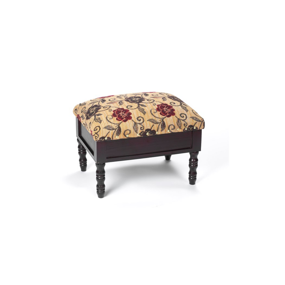 Storage Footstool - Floral design