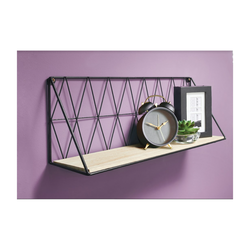 Zig Zag Wooden Wall Shelf - CHELF