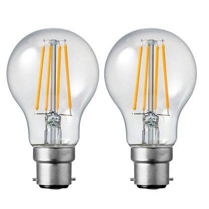 2 Pack E27,B22 LED Edison Dimmable Vintage Amber Glass Warm white 2700K, Cool white 6000K Light Bulbs