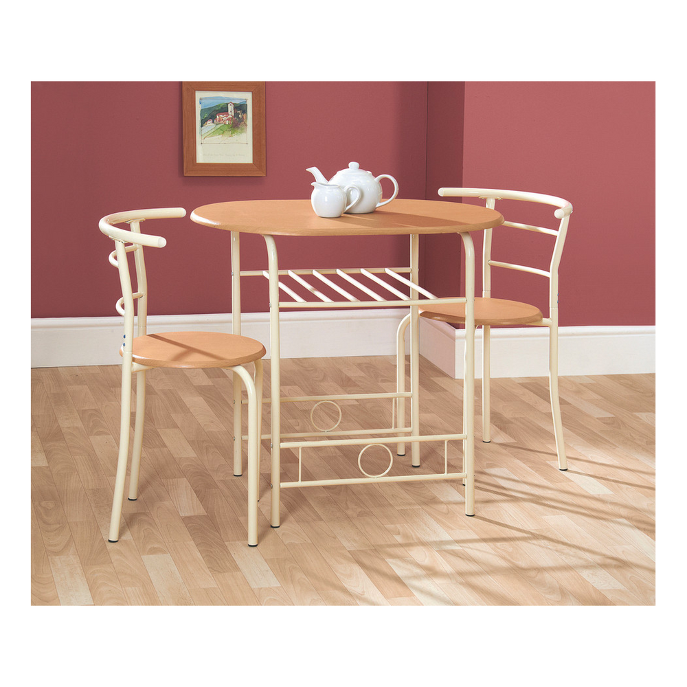 Compact Dining Set - Oak/Buttermilk