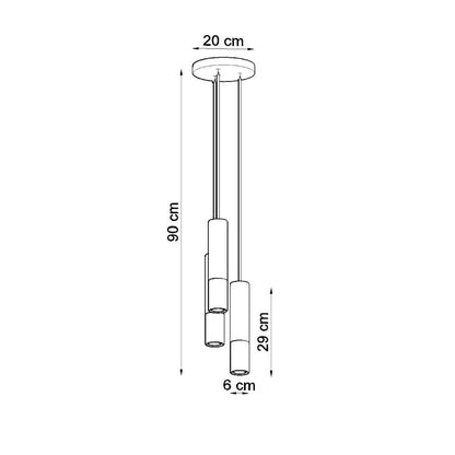 Pendant lamp steel Loopez modern Design GU10