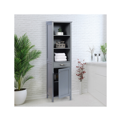 Tall Storage Cabinet - Grey