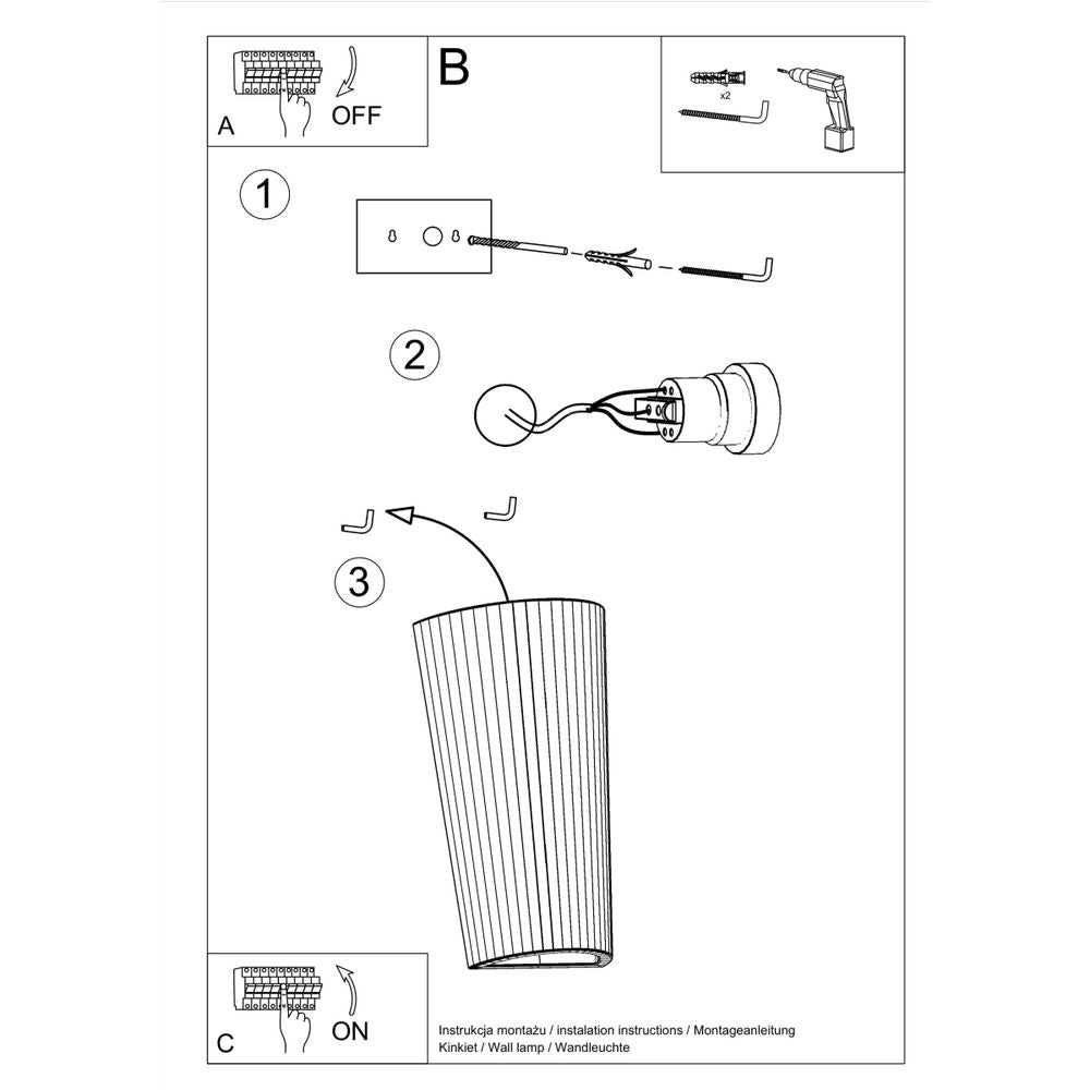 Wall lamp ceramics Lana modern Design E27