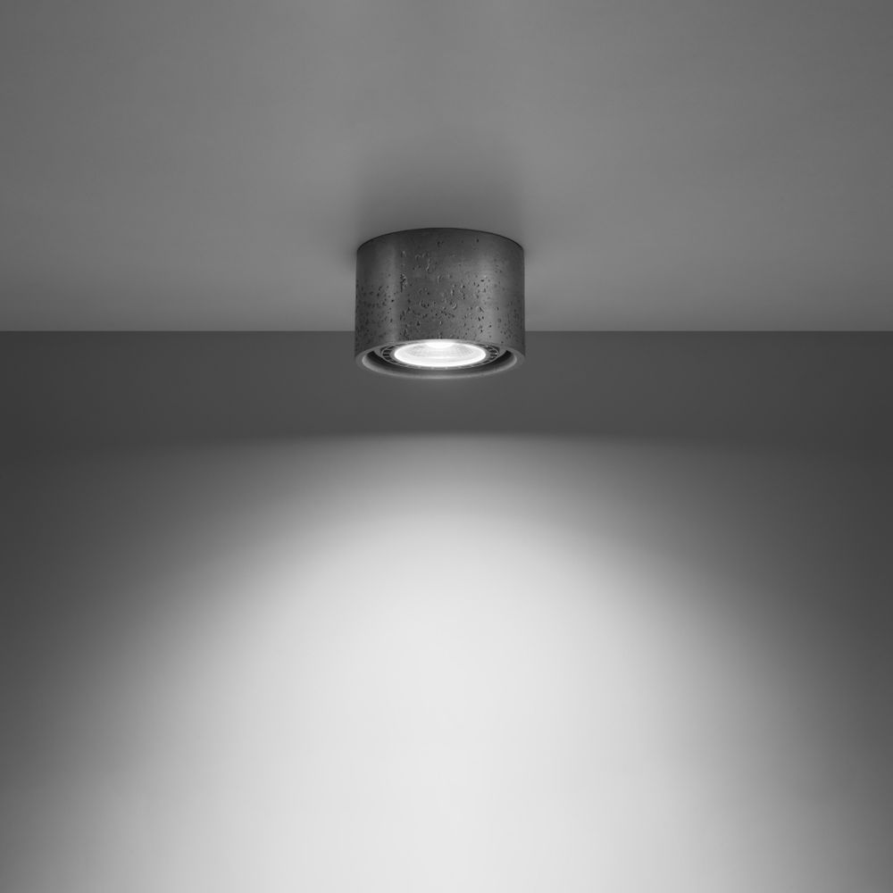 Ceiling lamp concrete Basic industrial Design GU10