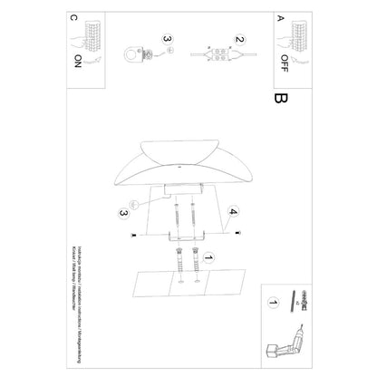 Wall lamp steel Tear modern Design G9