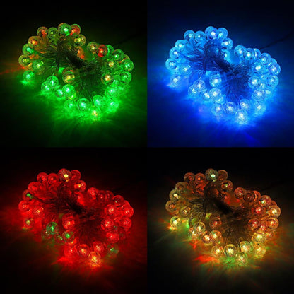 Globe Fairy String Lights 26ft 60LED Battery Operated Decoration Light