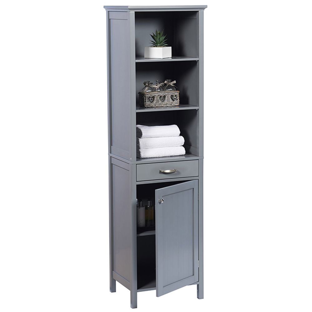 Tall Storage Cabinet - Grey