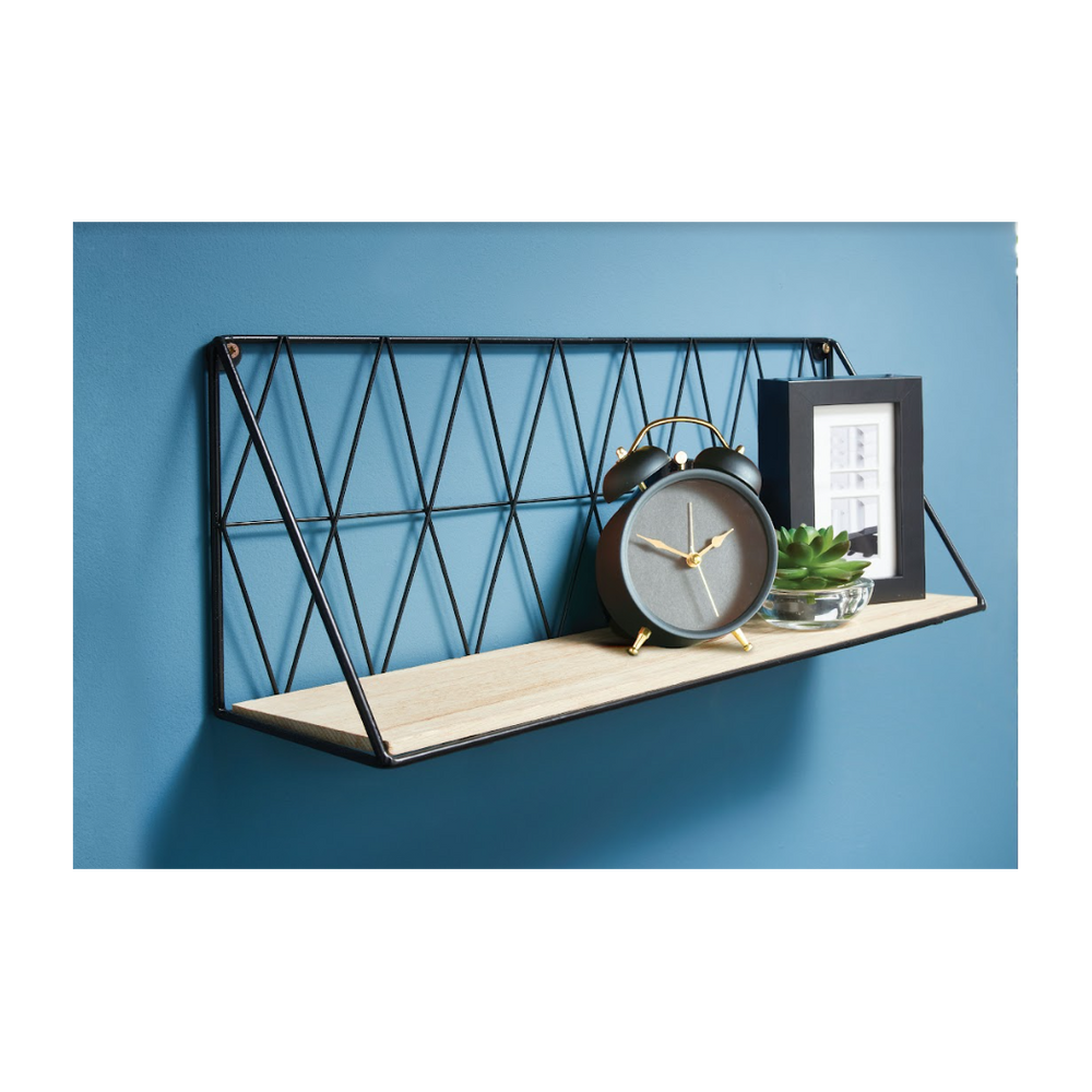 Zig Zag Wooden Wall Shelf - CHELF