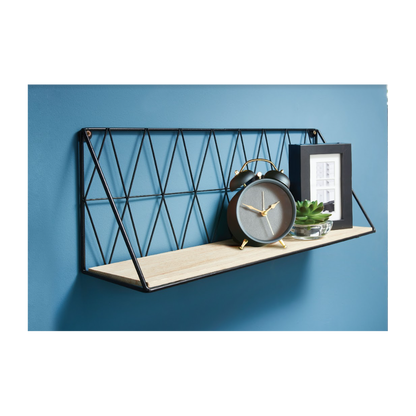 Zig Zag Wooden Wall Shelf - CHELF