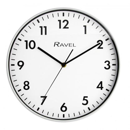 Ravel 30cm White Dial White Wall Clock R.WC.30.4