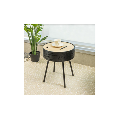 Lift Top Round Side Table - SLENDER