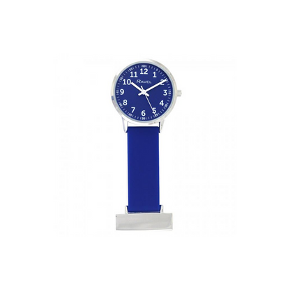 Ravel Blue Silicone Nurses Fob Watch R1107.16