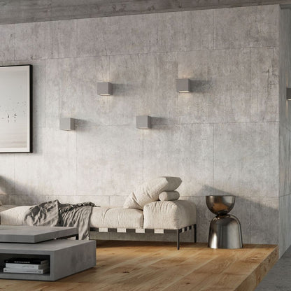 Wall lamp concrete, glass Leo modern Design G9