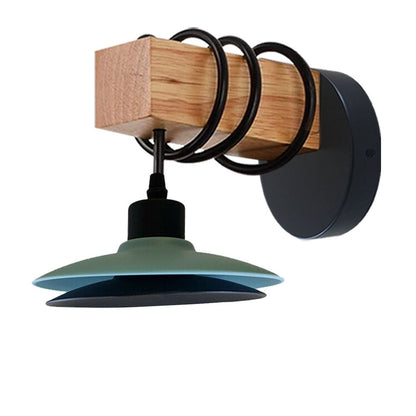LED Wood Indoor Wall Light Clear Metal Lantern Wall Lamp UK Kit