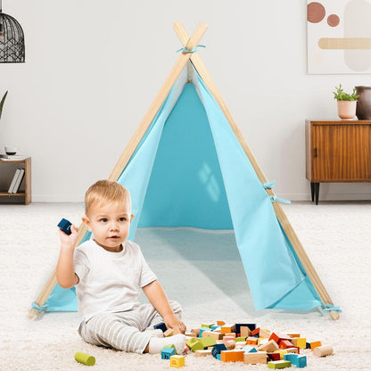 SOKA Camping Countryside Teepee Tent Foldable Play Tent Tipi Canvas for Kids