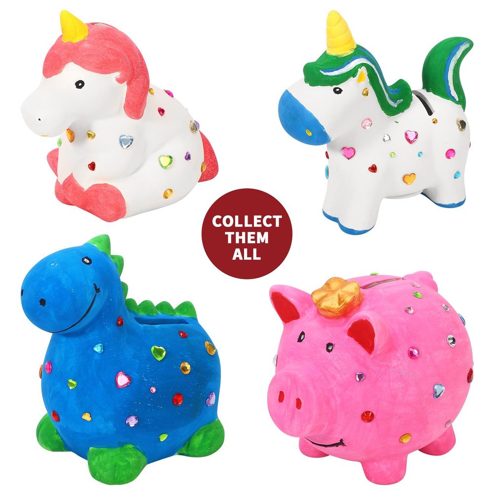 SOKA Paint Your Own Dinosaur Money Bank Arts & Crafts Kit DIY Creative Activity