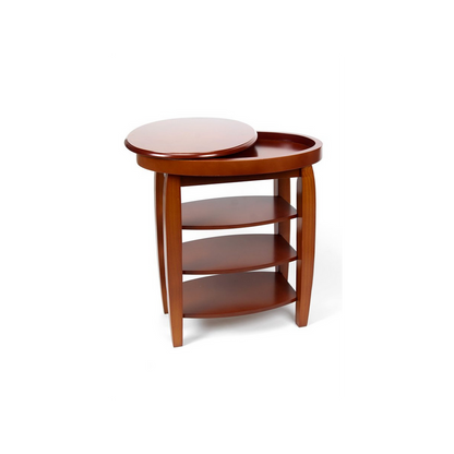 Swivel Top Side Table - Lt Oak