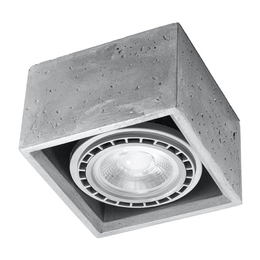 Ceiling lamp concrete Quatro industrial Design GU10