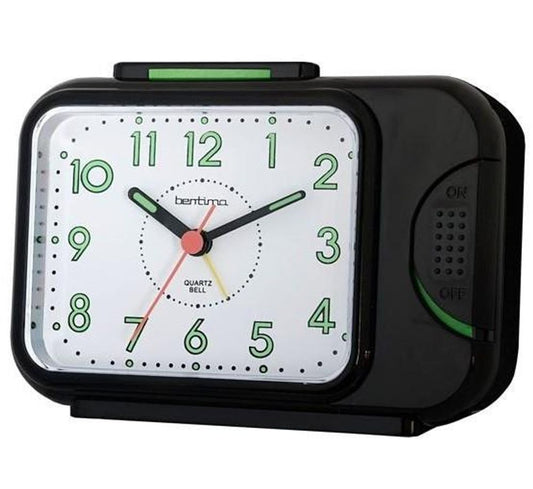 12613 ACCTIM SONNET BELL ALARM CLOCK BLACK