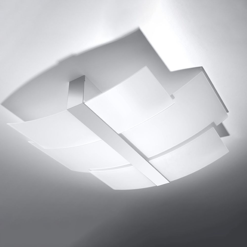 Ceiling lamp steel, glass Celia modern Design E27