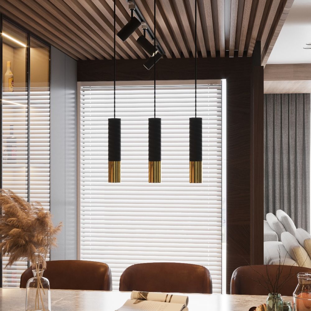 Pendant lamp steel Loopez modern Design GU10