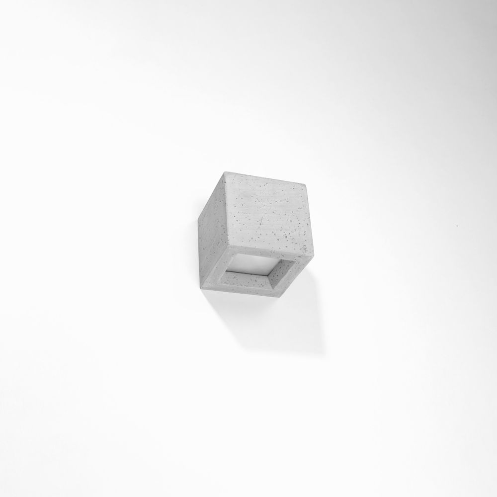 Wall lamp concrete, glass Leo modern Design G9