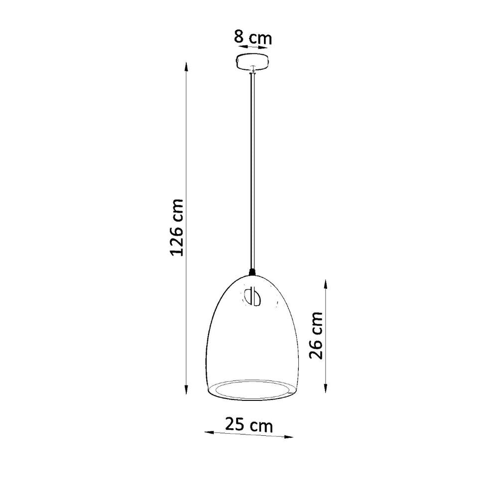 Pendant lamp ceramics Bukano modern Design E27