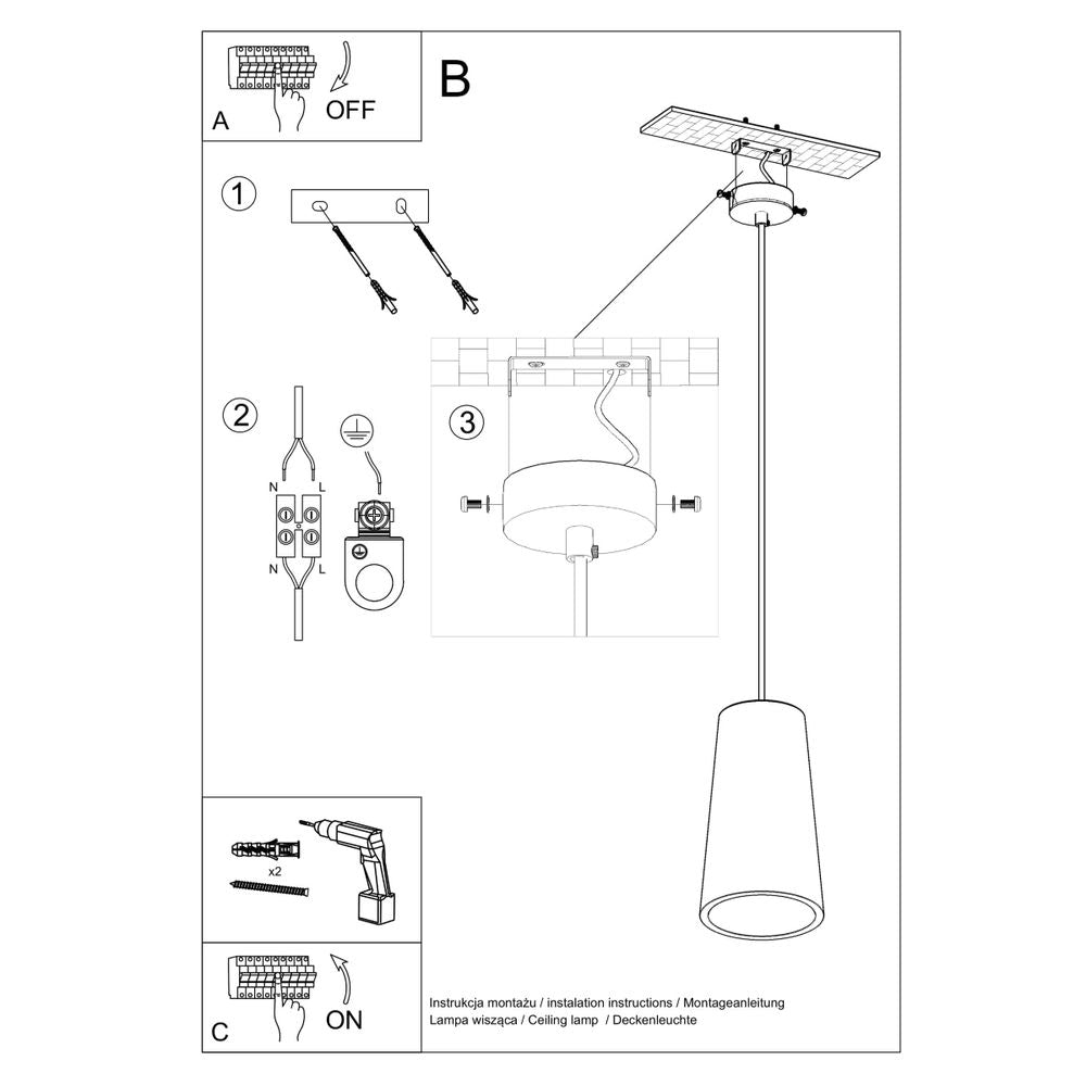 Pendant lamp ceramics Gulcan modern Design E27