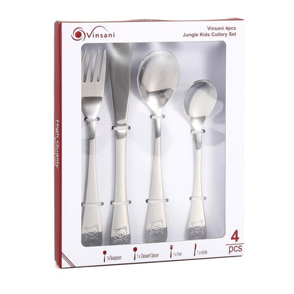 4pcs Jungle Kids Cutlery Set 0010002 X 3